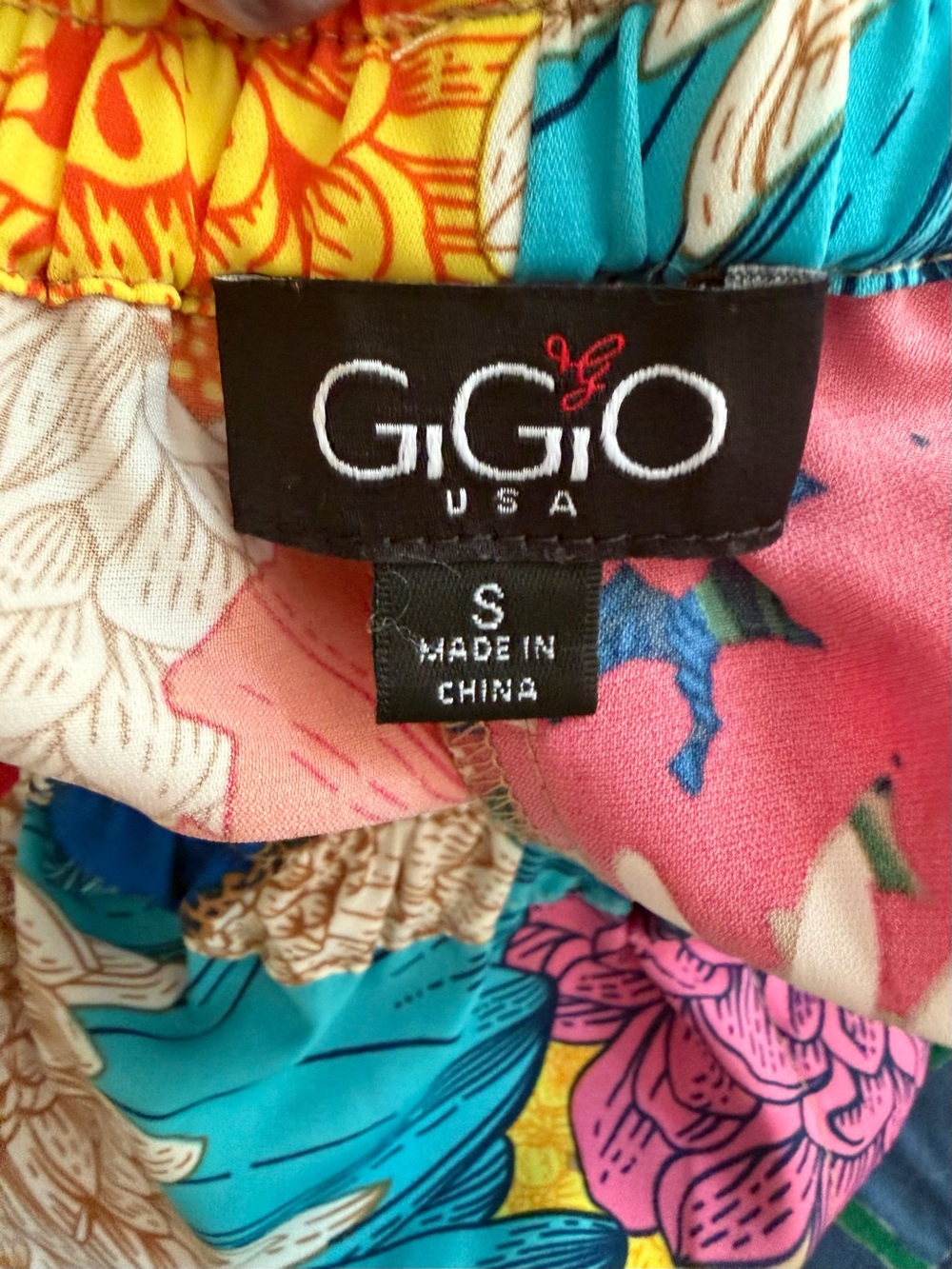Gigio Floral Wide-Leg Pull-On Pants - Bright Multi Small 30" Inseam Small - Picture 5 of 7